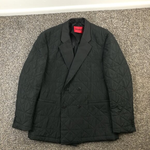 Hugo Boss Coat Jacket Water Repellent Double Breasted Regular Fit - Size 34R - Picture 1 of 14